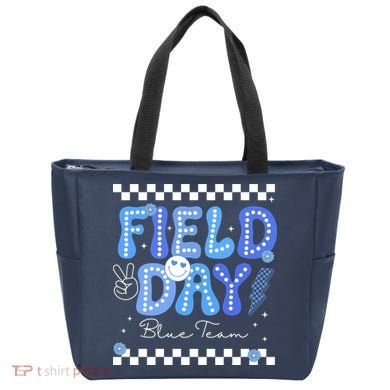 Field Day Trip Blue Team Color Game Competition Tote Bag