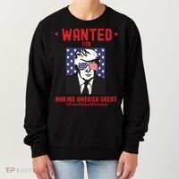 Free Donald Trump MAGA Conservative Republican Women's Sweatshirt thumb 0