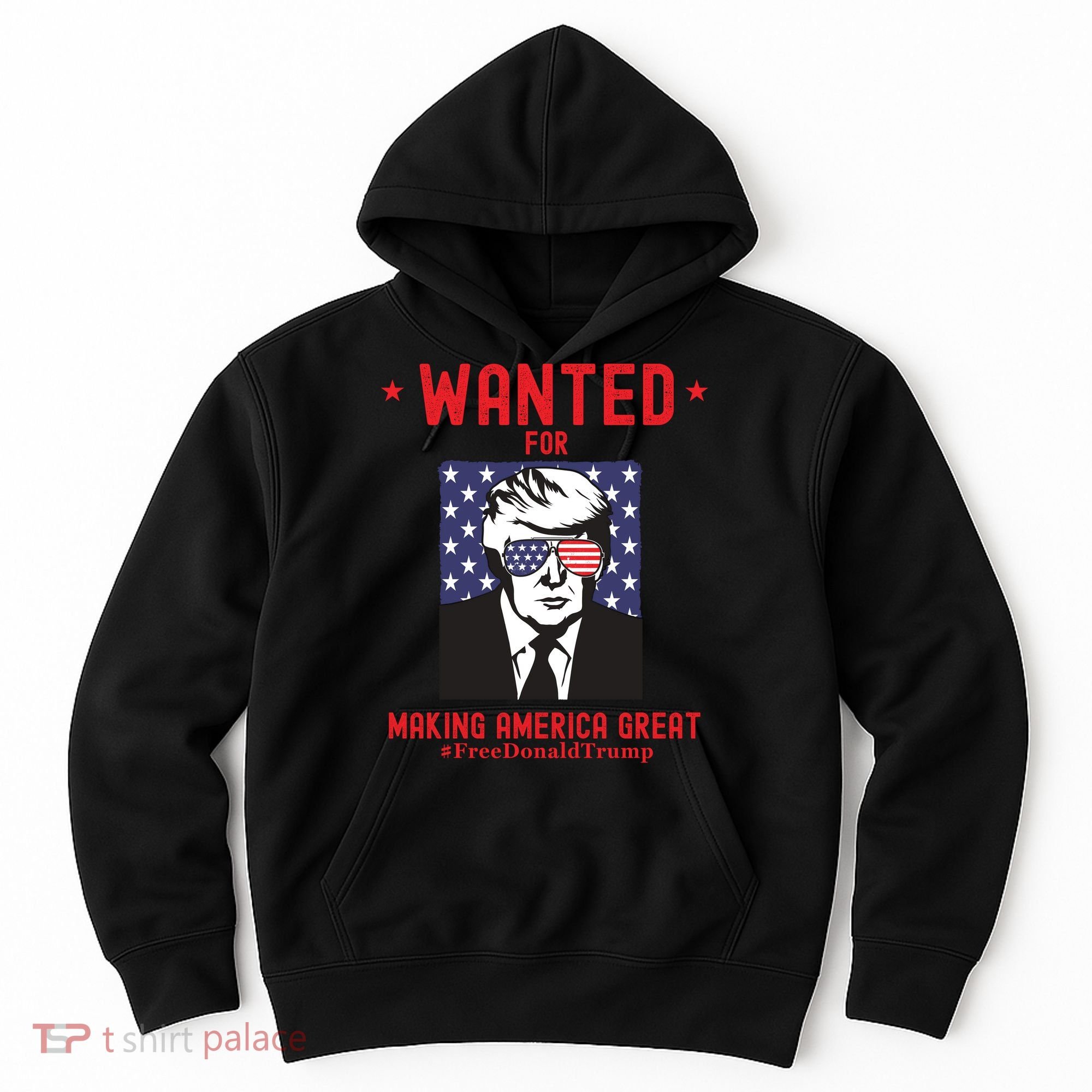 Free Donald Trump MAGA Conservative Republican Hoodie