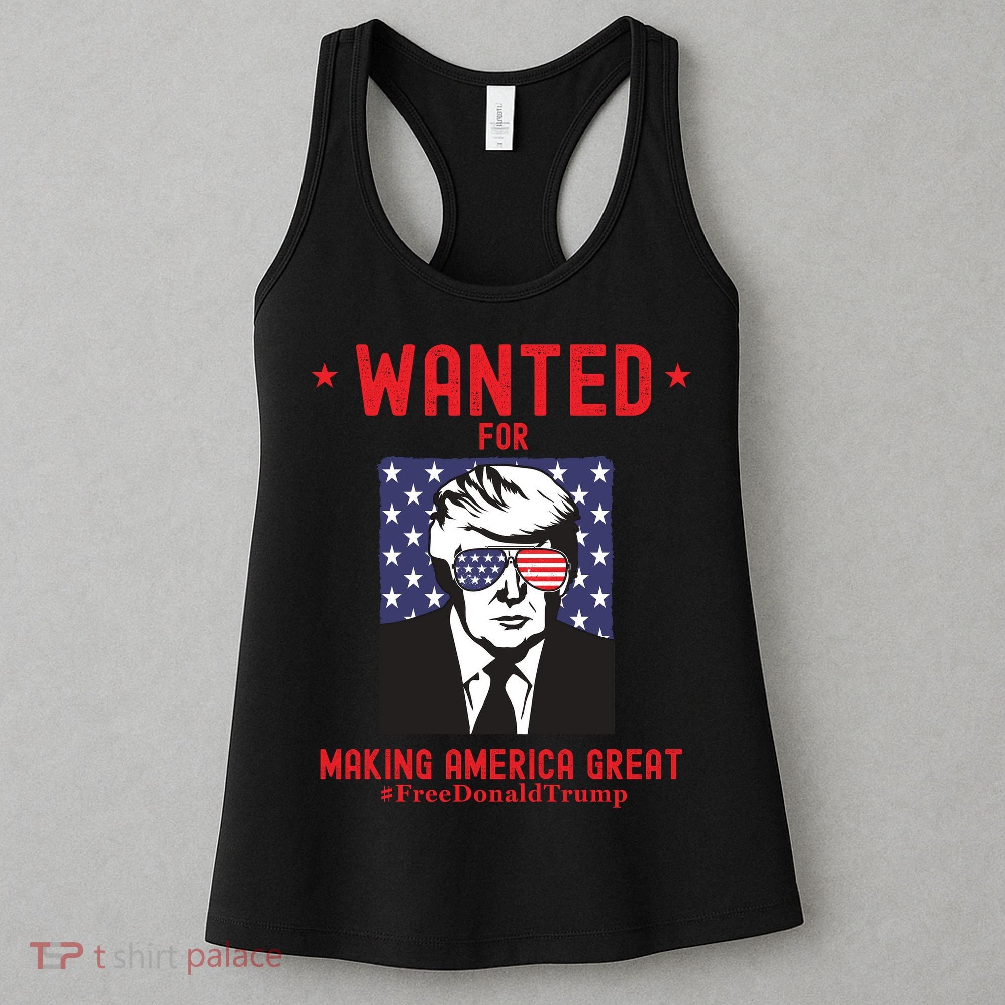 Free Donald Trump MAGA Conservative Republican Women's Tank Top