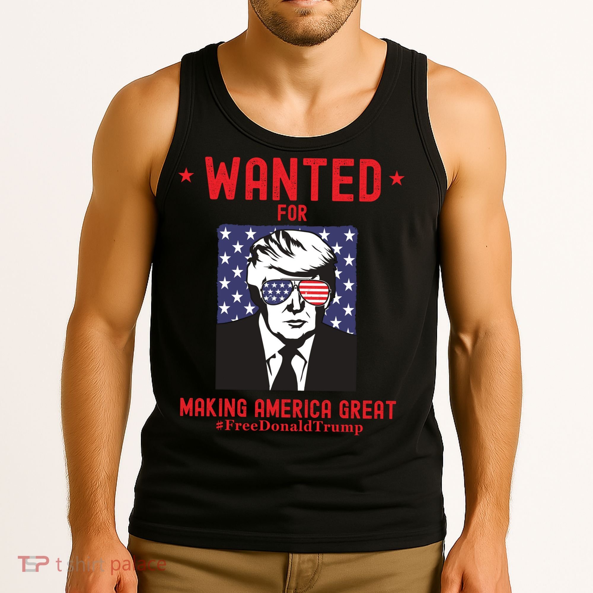 Free Donald Trump MAGA Conservative Republican Tank Top