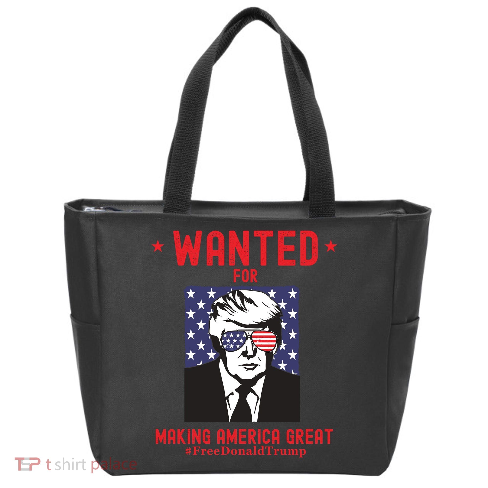 Free Donald Trump MAGA Conservative Republican Tote Bag