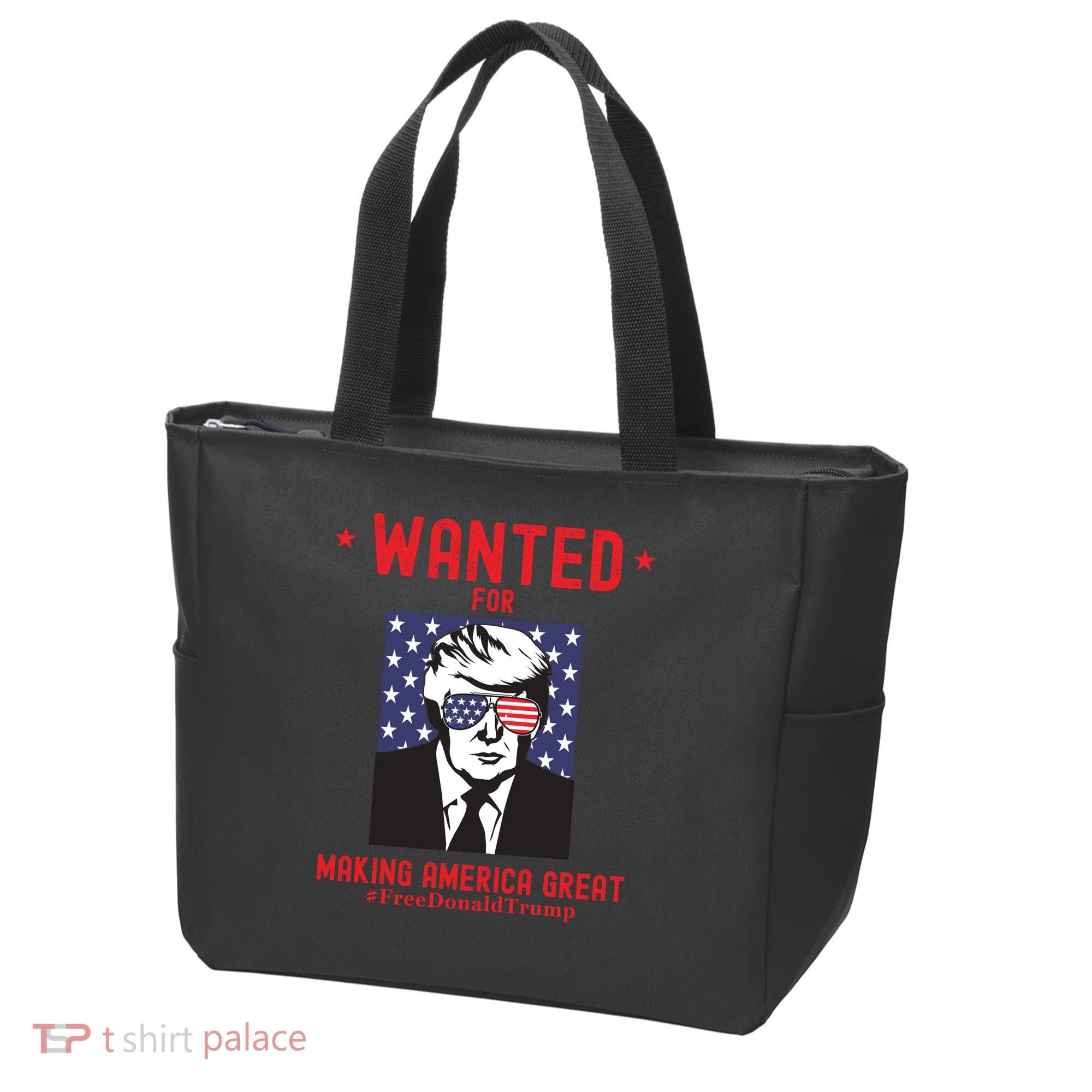 Free Donald Trump MAGA Conservative Republican Tote Bag