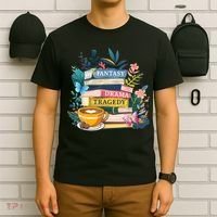 Fantasy Drama Tragedy Books Subtle  T-Shirt thumb 6