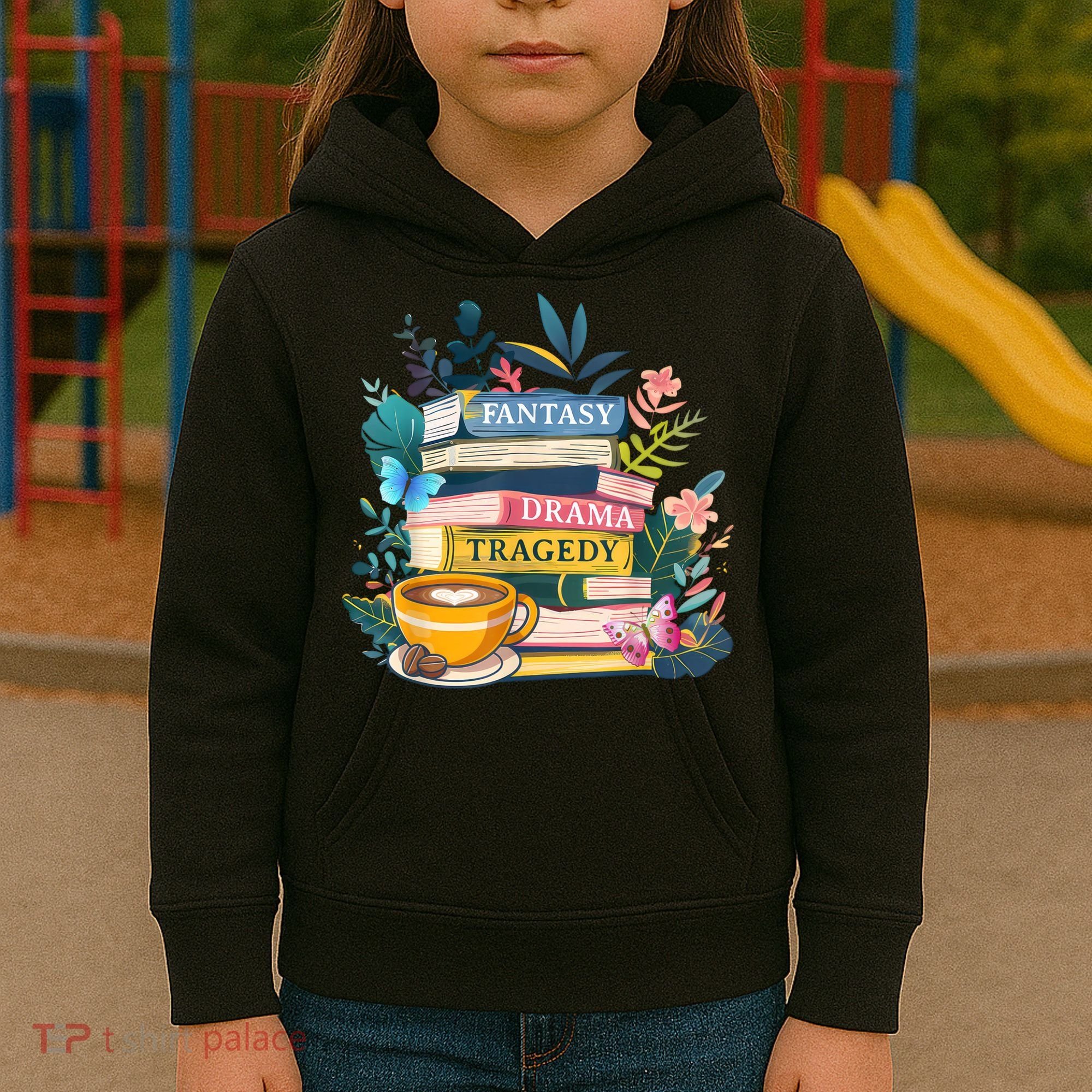 Fantasy Drama Tragedy Books Subtle  Kids Hoodie