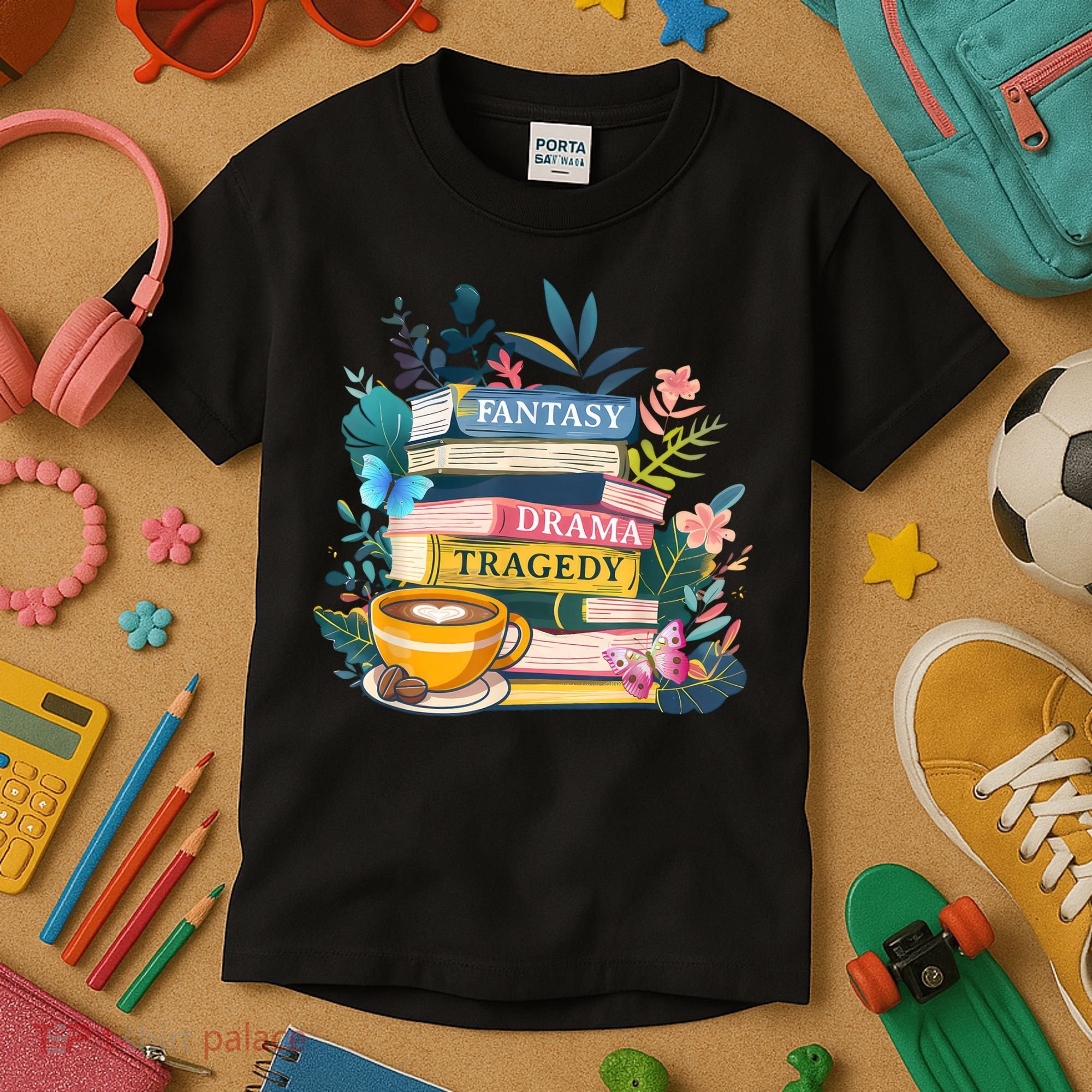 Fantasy Drama Tragedy Books Subtle  Kids T-Shirt