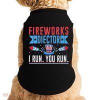 Firework Director Technician I Run You Run 4th Of July Doggie Tank thumb 0