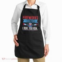 Firework Director Technician I Run You Run 4th Of July Apron thumb 2