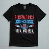 Firework Director Technician I Run You Run 4th Of July T-Shirt thumb 5