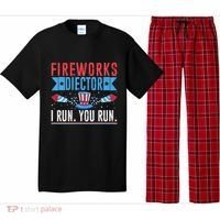 Firework Director Technician I Run You Run 4th Of July Pajama Set thumb 0