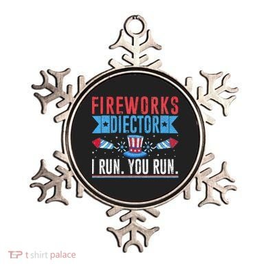 Firework Director Technician I Run You Run 4th Of July Ornament