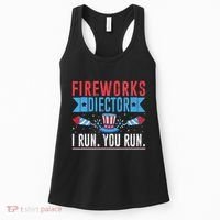 Firework Director Technician I Run You Run 4th Of July Women's Tank Top thumb 0