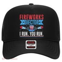 Firework Director Technician I Run You Run 4th Of July Hat thumb 0