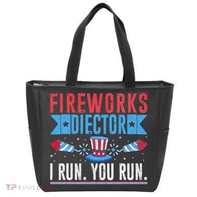Firework Director Technician I Run You Run 4th Of July Tote Bag