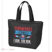 Firework Director Technician I Run You Run 4th Of July Tote Bag thumb 3