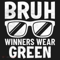 Field Day Team Spirit Bruh Winners Wear Green Women's Hoodie thumb 2