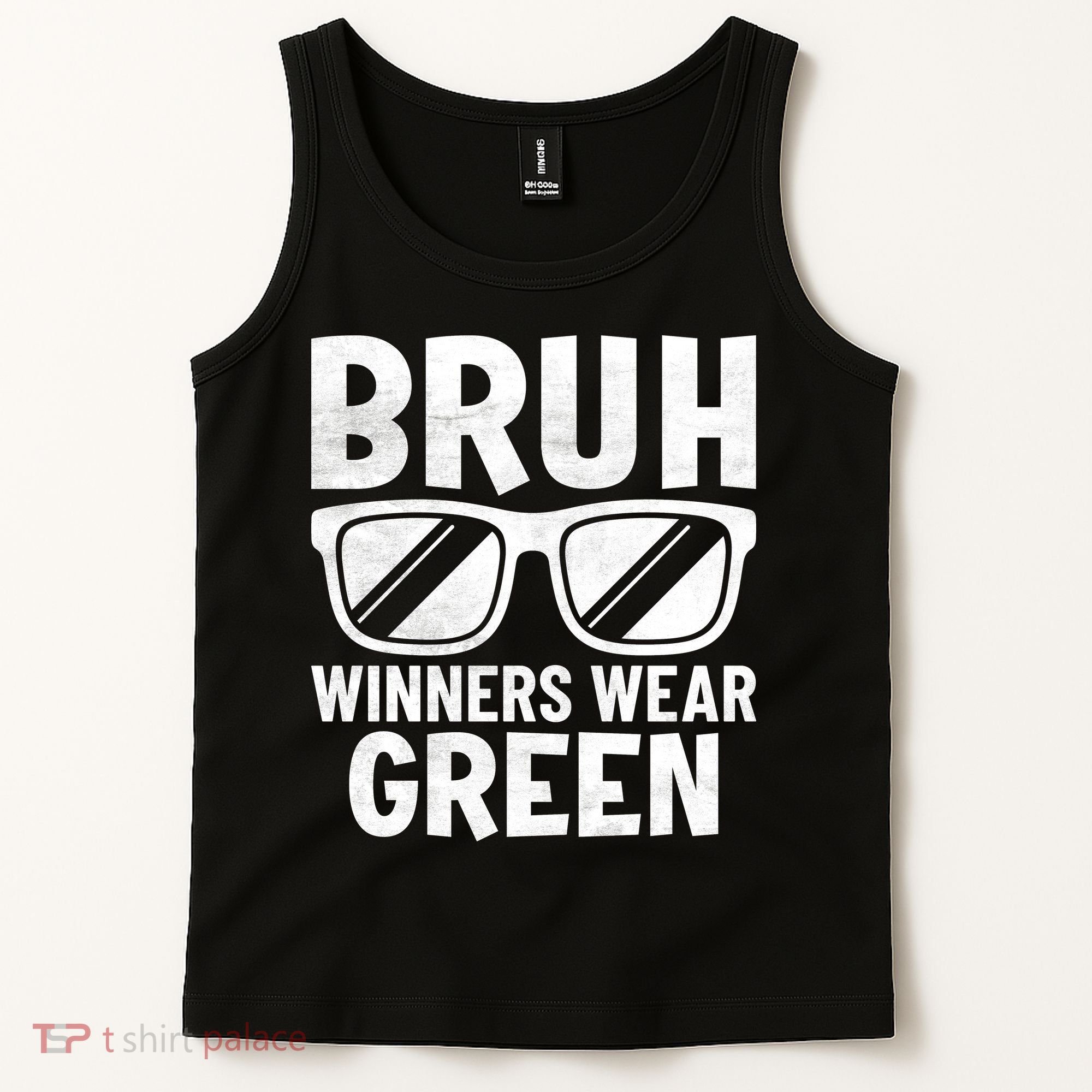 Field Day Team Spirit Bruh Winners Wear Green Tank Top