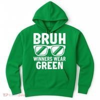 Field Day Team Spirit Bruh Winners Wear Green Hoodie thumb 0