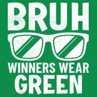 Field Day Team Spirit Bruh Winners Wear Green Sweatshirt thumb 3