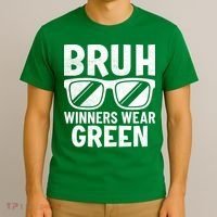 Field Day Team Spirit Bruh Winners Wear Green T-Shirt thumb 3