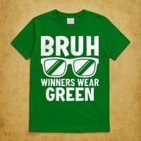 Field Day Team Spirit Bruh Winners Wear Green T-Shirt thumb 5