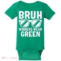 Field Day Team Spirit Bruh Winners Wear Green Baby Bodysuit thumb 0