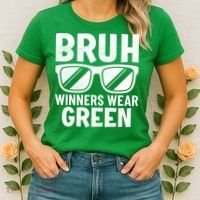 Field Day Team Spirit Bruh Winners Wear Green Women's T-Shirt thumb 2