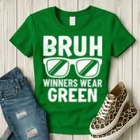 Field Day Team Spirit Bruh Winners Wear Green Women's T-Shirt thumb 3