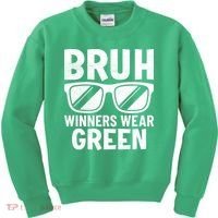 Field Day Team Spirit Bruh Winners Wear Green Kids Sweatshirt thumb 0