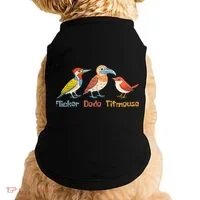 Flicker Dodo Titmouse Bird Lover Nature Lover Doggie Tank thumb 0