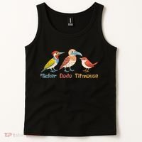 Flicker Dodo Titmouse Bird Lover Nature Lover Tank Top thumb 2
