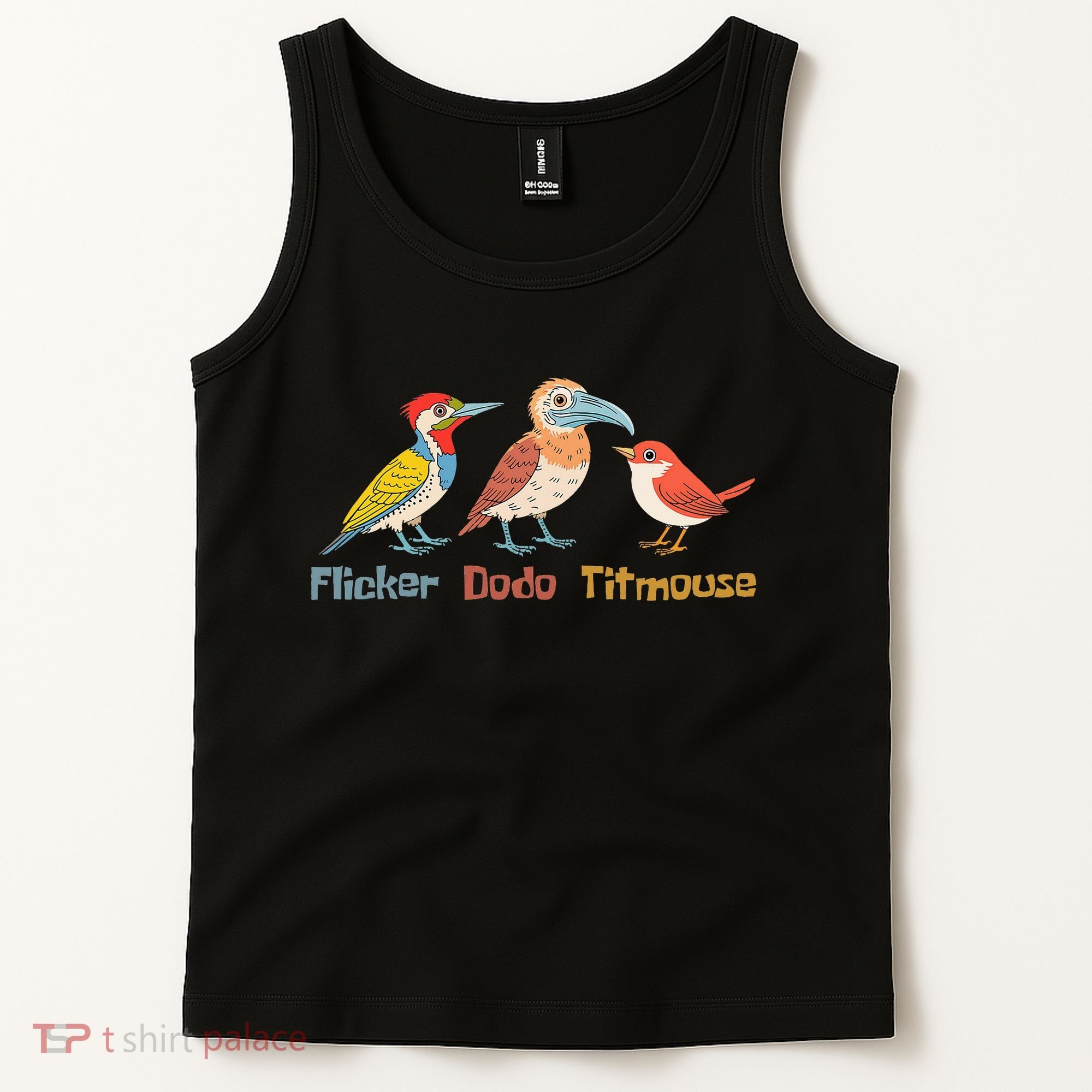 Flicker Dodo Titmouse Bird Lover Nature Lover Tank Top
