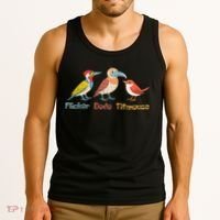 Flicker Dodo Titmouse Bird Lover Nature Lover Tank Top thumb 3