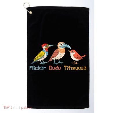 Flicker Dodo Titmouse Bird Lover Nature Lover Golf Towel