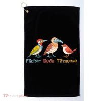 Flicker Dodo Titmouse Bird Lover Nature Lover Golf Towel thumb 0