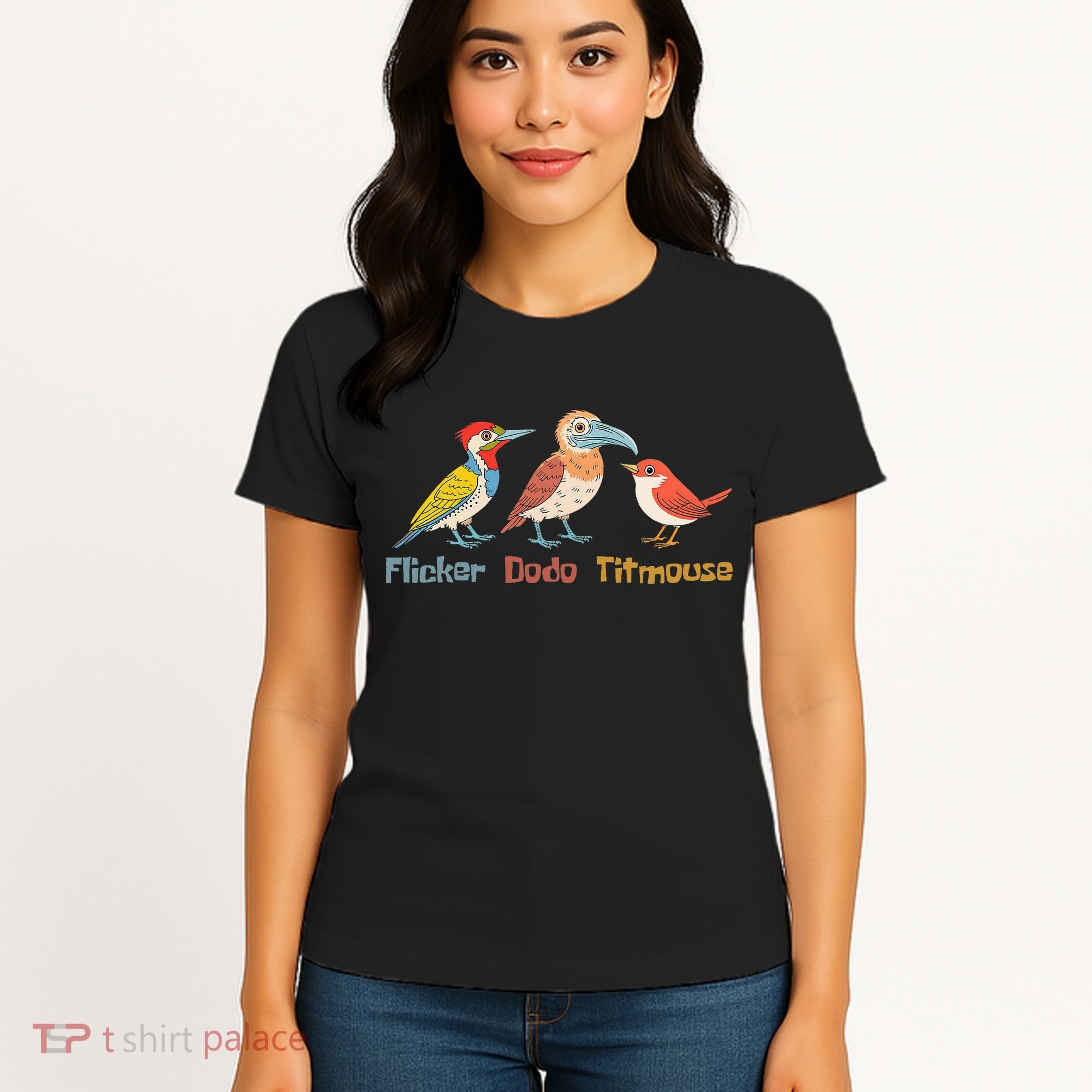 Flicker Dodo Titmouse Bird Lover Nature Lover Women's T-Shirt