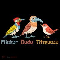 Flicker Dodo Titmouse Bird Lover Nature Lover Kids Sweatshirt thumb 2