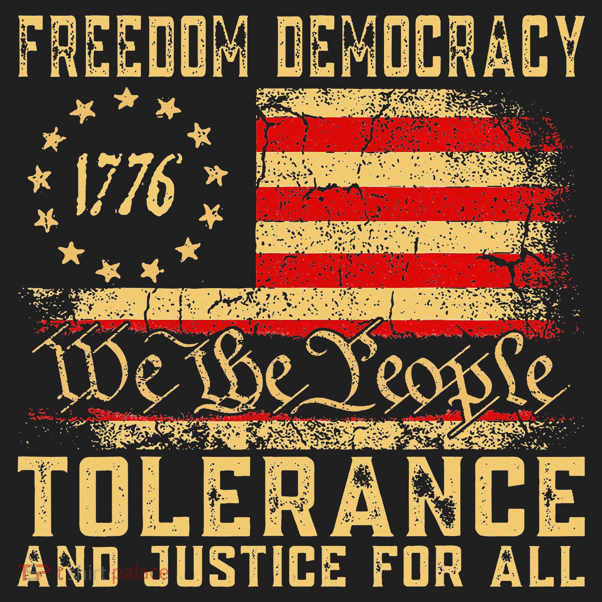 Freedom Democracy Tolerance And Justice For All Hands Off Beanie