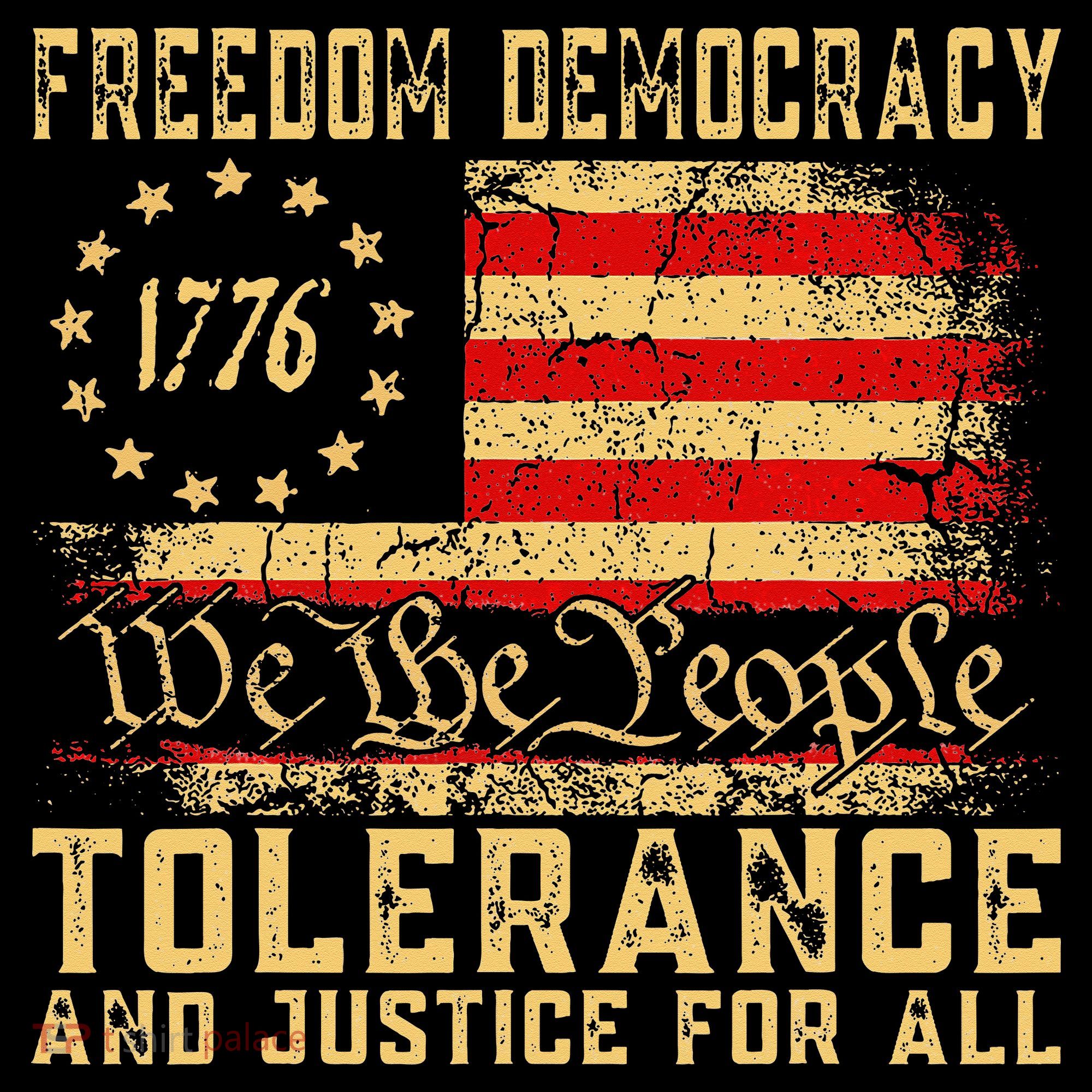 Freedom Democracy Tolerance And Justice For All Hands Off Women's Hoodie