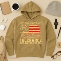 Freedom Democracy Tolerance And Justice For All Hands Off Hoodie thumb 3