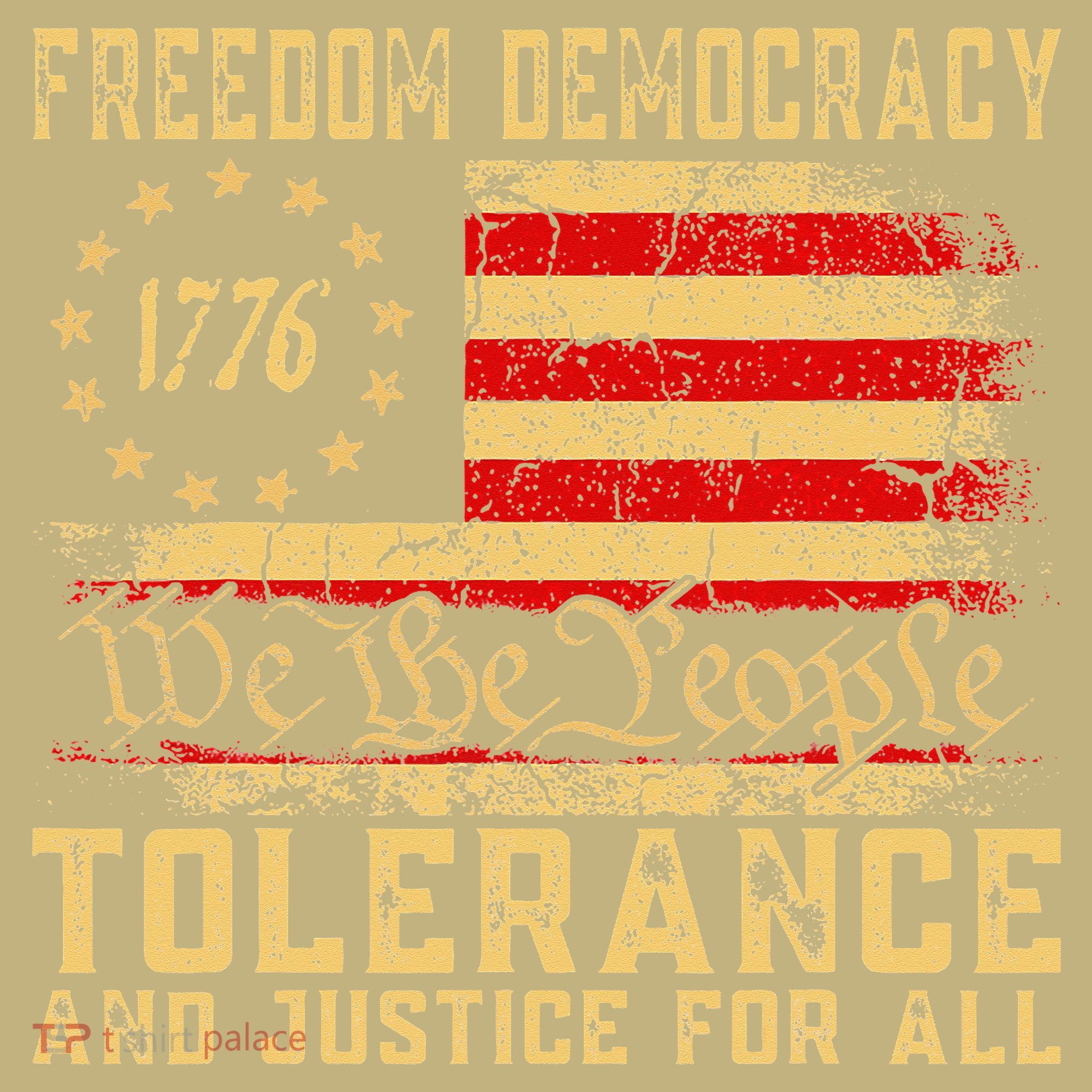 Freedom Democracy Tolerance And Justice For All Hands Off Long Sleeve Shirt