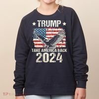 Free Donald Trump Republican Support Women's Sweatshirt thumb 0