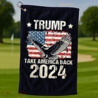 Free Donald Trump Republican Support Golf Towel thumb 1