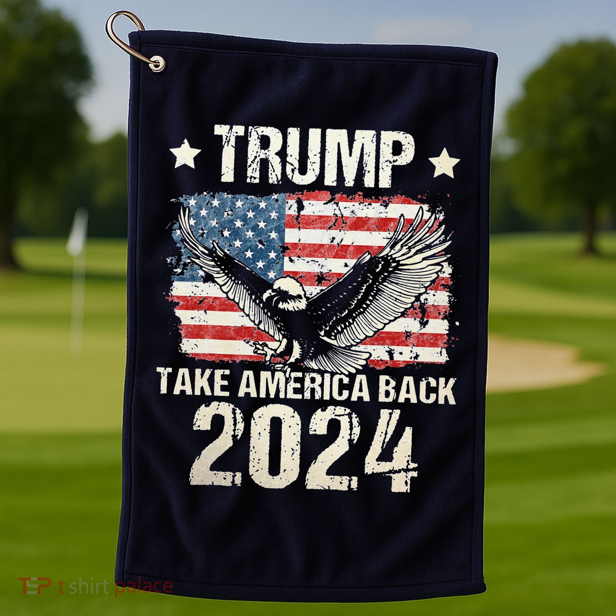 Free Donald Trump Republican Support Golf Towel
