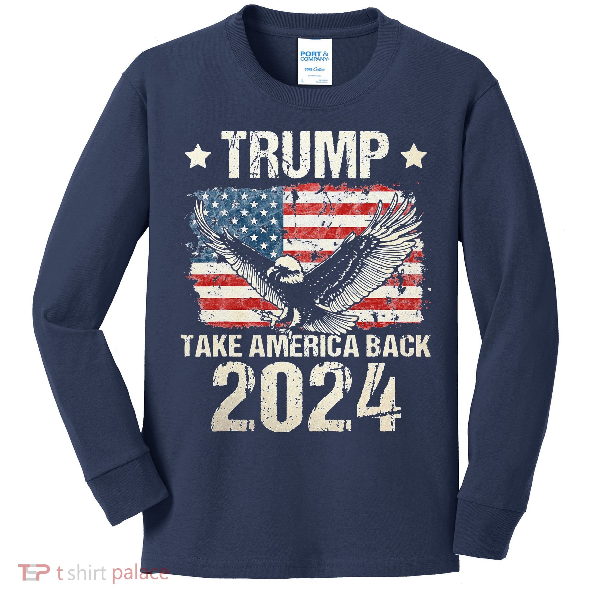Free Donald Trump Republican Support Kids Long Sleeve Shirt