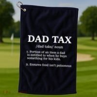 Funny Dad Tax Definition Golf Towel thumb 1