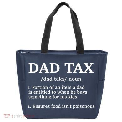 Funny Dad Tax Definition Tote Bag