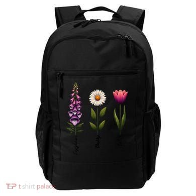 Foxglove Daisy Tulip Floral  Backpack
