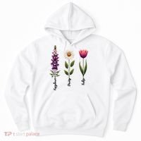 Foxglove Daisy Tulip Floral  Hoodie thumb 0