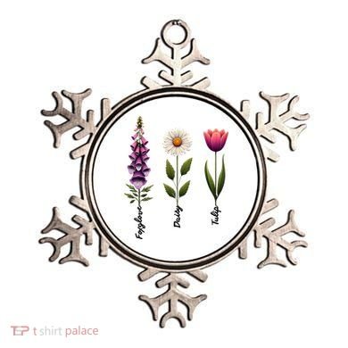 Foxglove Daisy Tulip Floral  Ornament